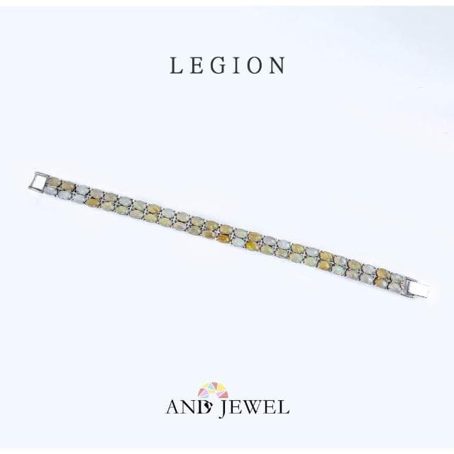 [安珠] 蛋白石 多色 橢圓 4*6mm 手鍊 和諧系列 Legion 天然寶石 珠寶銀飾 安的珠寶