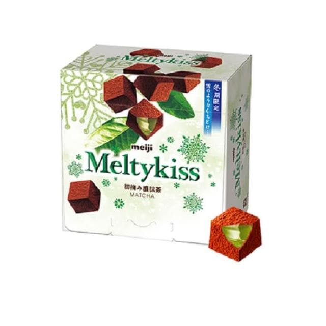 【Meiji 明治】+爆買日本+ Meltykiss 夾餡可可粒 牛奶/草莓/抹茶 盒裝 夾心可可塊 冬季限定 日本巧克力