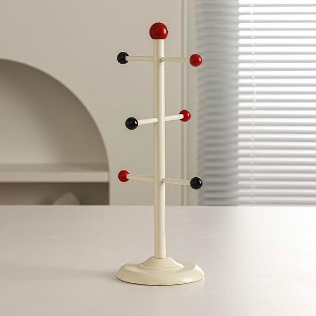 免運 免稅 奶油風高級感陶瓷杯架家用裝飾好物撞色酒杯架客廳收納架子喬遷禮