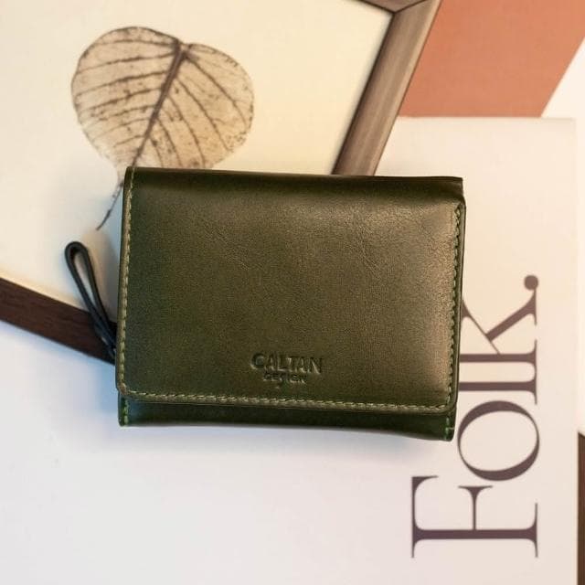 【CALTAN】CALTAN DESIGN | 極致輕巧收納零錢短夾 075021 五色(真皮 中夾 皮夾 錢包 招財 母錢包)