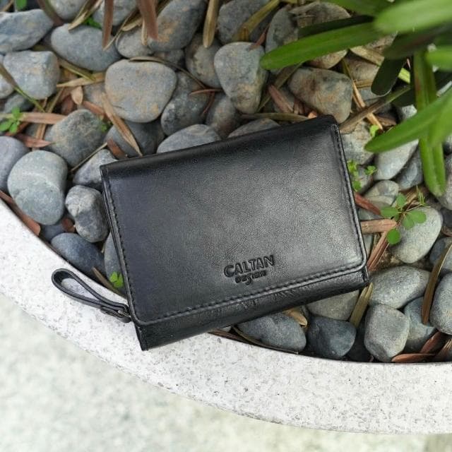 【CALTAN】CALTAN DESIGN | 極致輕巧收納零錢短夾 075021 五色(真皮 中夾 皮夾 錢包 招財 母錢包)