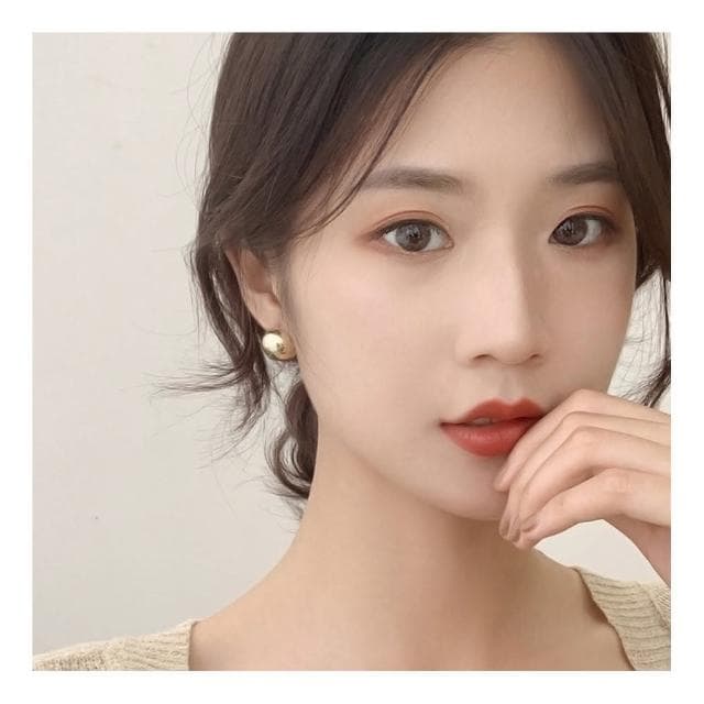 【HaNA 梨花】韓國925銀設計感十足．藝術極簡圓球立體耳環
