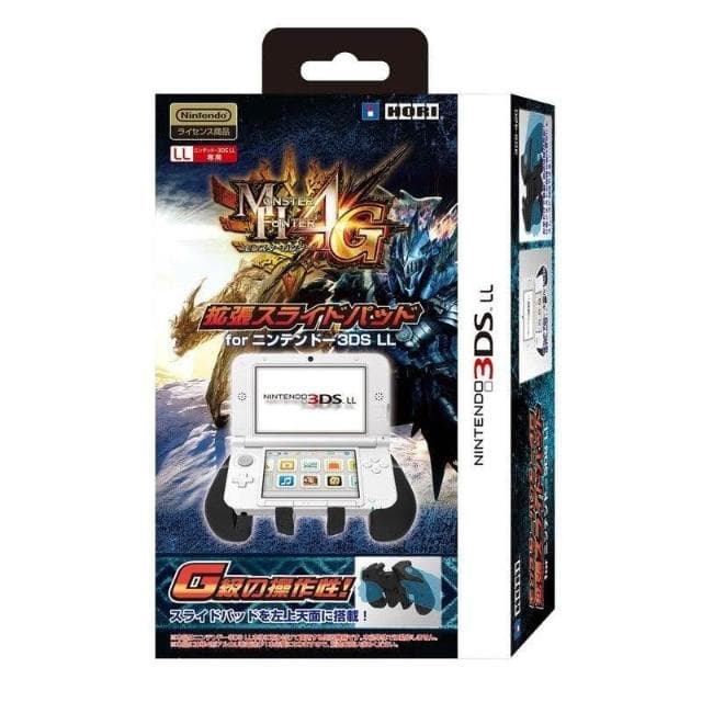 大旺小舖: 日本限定 HORI原廠 N3DSLL XL 魔物獵人4G 左類比擴充座 擴充手把 生日結婚聖誕情人節禮物