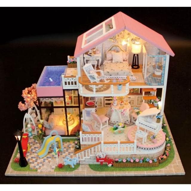 大旺小舖:DIY小屋甜言蜜語 袖珍屋娃娃屋材料包 生日結婚母親節情人節聖誕交換禮物 實體店面