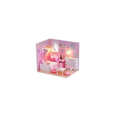 大旺小舖:DIY小屋袖珍屋娃娃屋材料包陽光公主 生日結婚母親節情人節聖誕交換禮物 實體店面