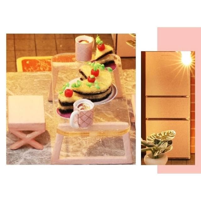 大旺小舖:DIY小屋 花開物語 袖珍屋娃娃屋材料包  生日結婚母親節情人節聖誕交換禮物 實體店面