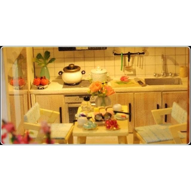 大旺小舖:現貨diy袖珍娃娃屋材料包小屋櫻庭細語 生日結婚母親節情人節聖誕交換禮物 實體店面