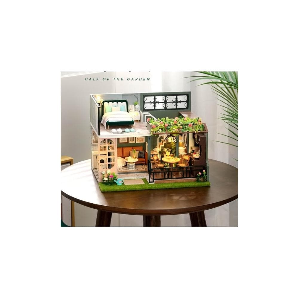 大旺小舖:DIY小屋袖珍屋娃娃屋材料包 小半花園 生日結婚母親節情人節聖誕交換禮物 實體店面