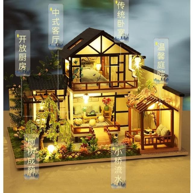 大旺小舖:台北現貨DIY小屋 竹溪水苑 袖珍屋娃娃屋材料包 台北車站賣場上百款小屋生日結婚母親節情人節聖誕交換禮物
