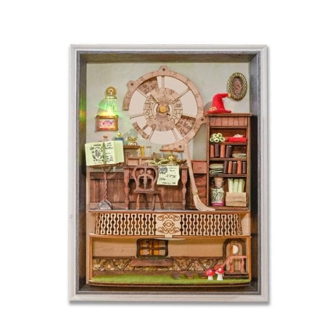 大旺小舖:相框型DIY小屋魔法社 袖珍屋娃娃屋材料包 生日結婚母親節情人節聖誕交換禮物 實體店面