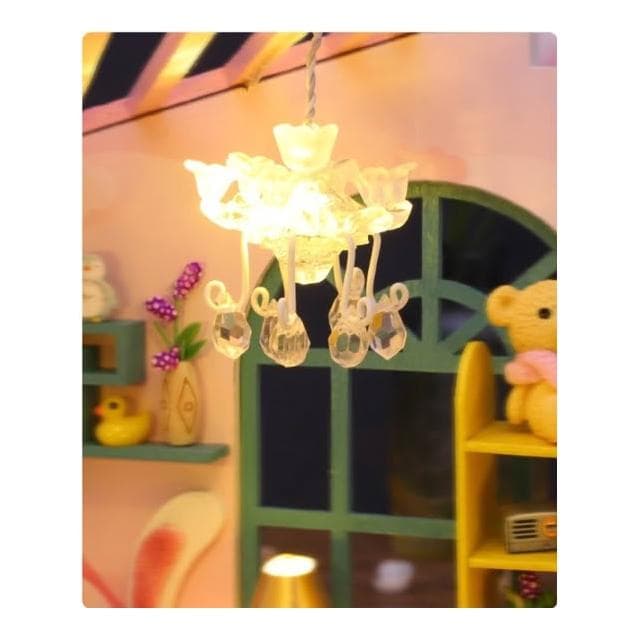 大旺小舖:DIY小屋花間夢境 袖珍屋娃娃屋材料包 生日結婚母親節情人節聖誕交換禮物 台北現貨
