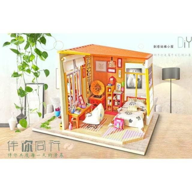 大旺小舖:台北現貨DIY小屋伴你同行  袖珍屋娃娃屋材料包 生日結婚母親節情人節聖誕交換禮物 實體店面