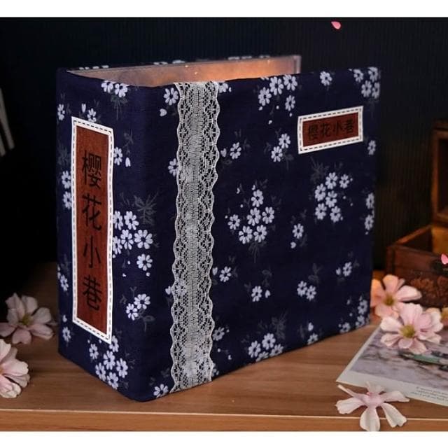 大旺小舖:DIY袖珍娃娃屋小屋櫻花小巷 書本型 生日結婚母親節情人節聖誕交換禮物 實體店面