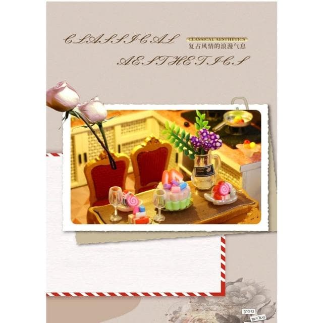 大旺小舖:DIY小屋羅曼蒂克 袖珍屋娃娃屋材料包 生日結婚母親節情人節聖誕交換禮物 實體店面