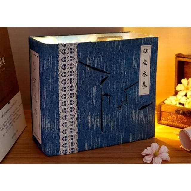 大旺小舖: 新款diy袖珍娃娃屋材料包小屋江南水巷  書本造型小屋 生日結婚母親節情人節聖誕交換禮物 實體店面