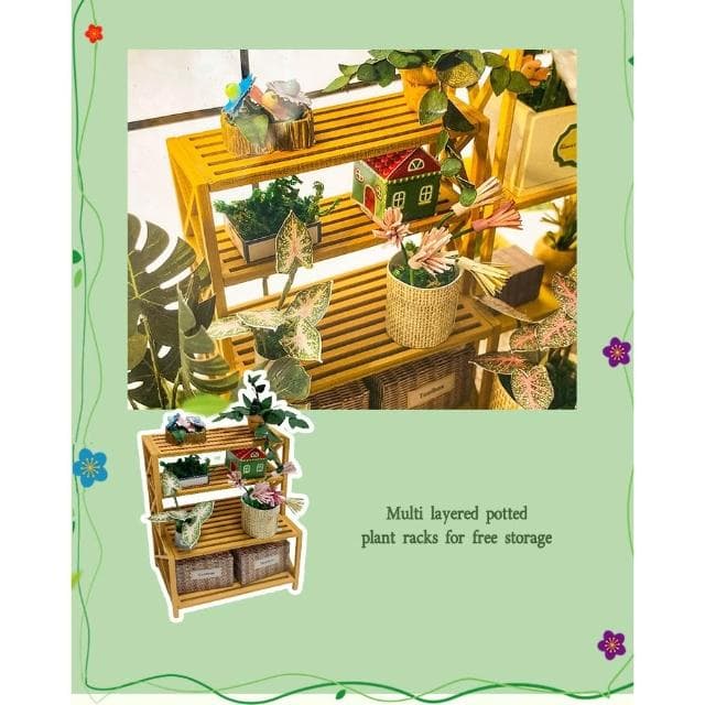 大旺小舖:DIY小屋 花房袖珍屋娃娃屋材料包 生日結婚母親節情人節聖誕交換禮物 實體店面