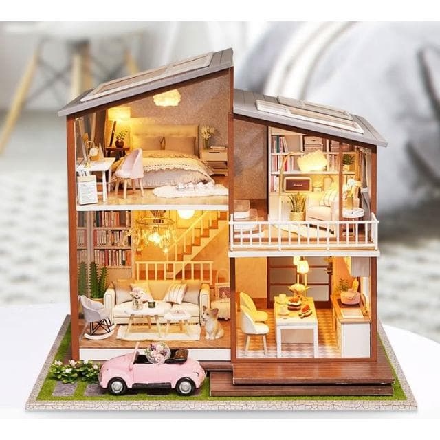 大旺小舖:台北現貨DIY小屋 慢時光 袖珍屋娃娃屋材料包 生日結婚母親節情人節聖誕交換禮物 實體店面