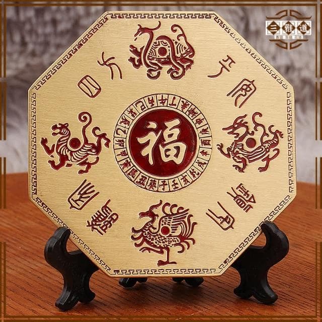 三雅道 黃銅浮雕天官賜福鎮宅擺件客廳桌面裝飾品開業喬遷禮物金屬工藝品