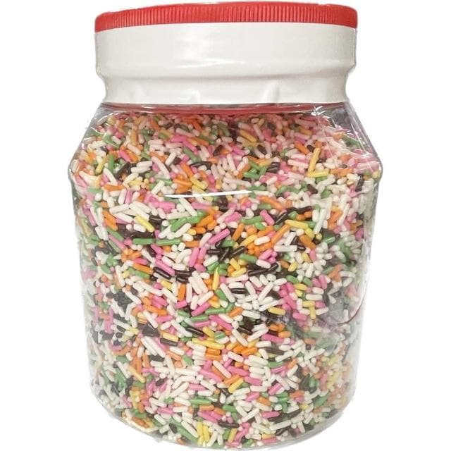 【福汎】代可可脂五彩巧克力米 900公克(巧克力米 冰品裝飾 彩色巧克力)