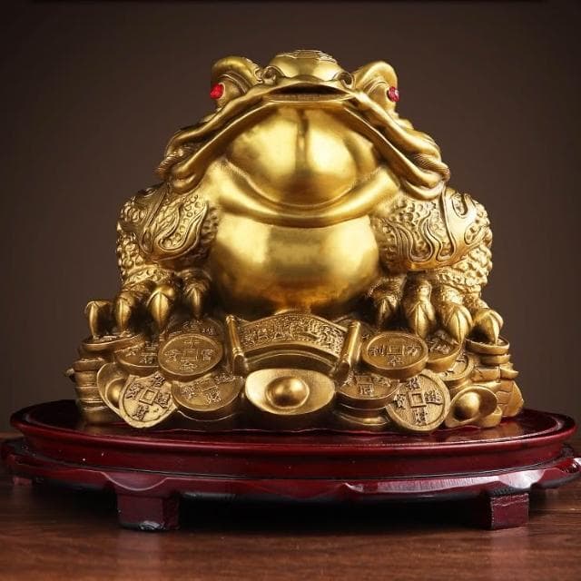 純銅金蟾蜍 招財金蟾 三腳金蟾蜍 三足銅蟾蜍 銅元寶金蟬 咬錢金蟾蜍 工藝品 擺件 招財擺飾 禮物 開業 開運