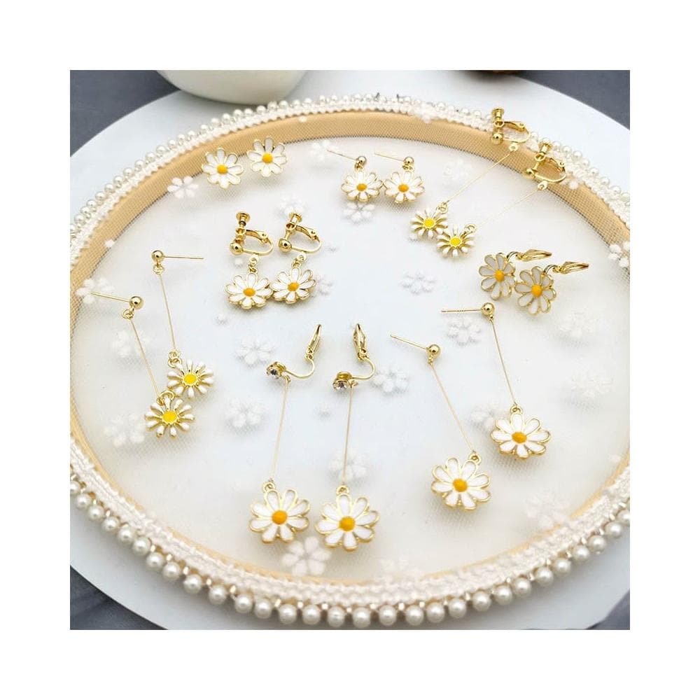 太陽花雛菊耳環 飾品 耳釘 網美 高級感 耳飾 氣質百搭 耳環 韓國 耳針