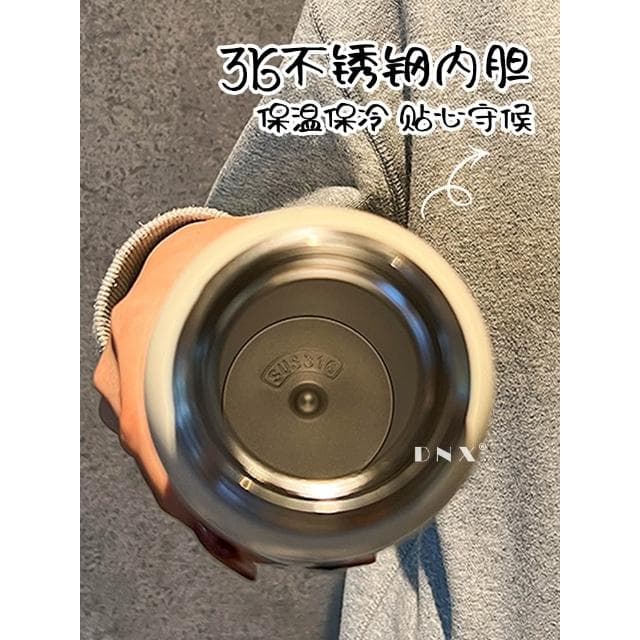 蠟筆小新聯名保溫杯學生上學專用吸管水杯子女生新款2024生日禮物