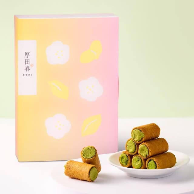 【原味時代】厚田春-靜岡抹茶奢蛋捲禮盒(16入/盒)