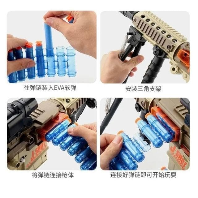 台灣出貨   連發 射擊器 兒童 玩具 男生禮物 模擬 加特林 發射器 吃雞神器 小朋友 新年禮物 生日禮物