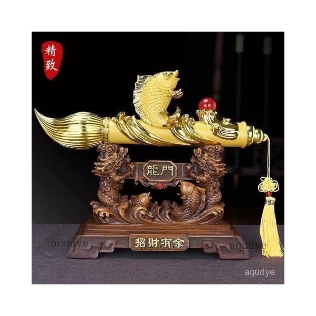 免運 必定發財 大發財筆 金蟾龍狀元筆 招財擺飾 風水擺飾  開光 創意居傢 公司擺件 招財 納福 開幕送禮 入厝禮物