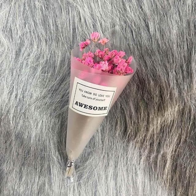迷你乾燥小花束 (乾燥花 迷你花束 小花束 乾花束 情人草 水晶草 拍照道具 卡片裝飾 情人節 畢業禮物)
