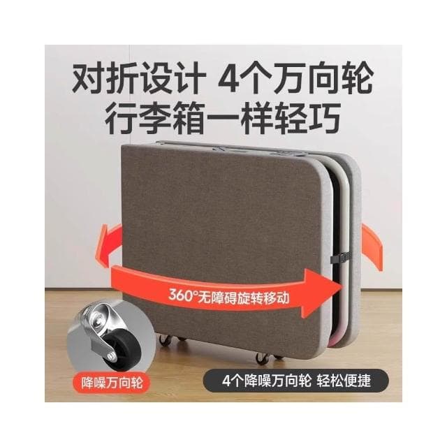折疊床單人家用便攜辦公室午休午睡簡易床出租房四折硬板鐵床跨境