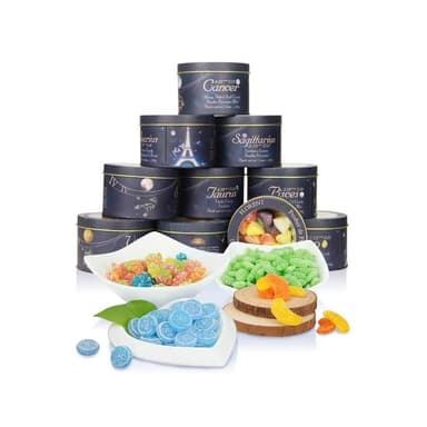 天天美食店-法國進口費羅倫十二星座水果糖 硬糖果 錶白畢業禮創意送人生日禮物