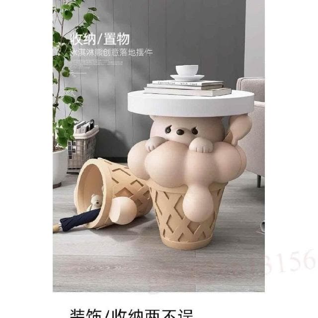 可愛熊落 地擺件 家居飾品 客廳茶幾 沙發邊幾 臥室床頭櫃收納 喬遷禮物 存錢筒 擺件 裝飾 存錢罐