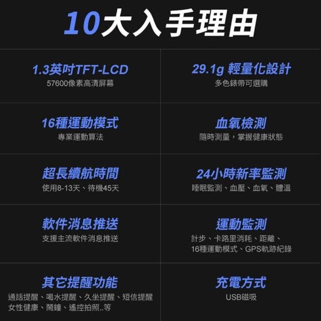 S50智能手錶(運動手錶 健康手錶 訊息通知 睡眠監測 智慧手錶 運動追蹤)
