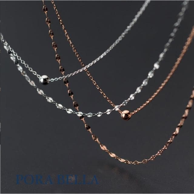 【Porabella】925純銀頸鍊鎖骨項鍊 小眾設計款ins風 情人節禮物 生日禮物  Necklace