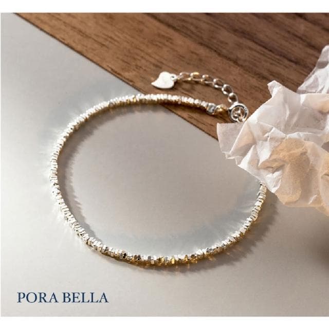 【Porabella】925純銀小碎銀知性氣質 告白禮物 情人節禮物 送女友 銀飾 Bracelets