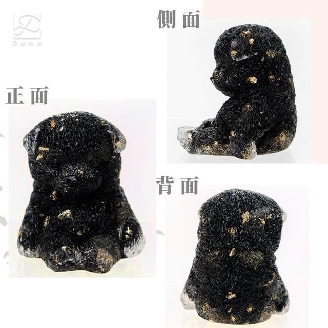 【Dawn Fashion 彤恩時尚】天然水晶 薩摩耶幼犬 // 原礦碎石 拉長石 虎眼石 黑曜石/生日禮物/父親節禮物