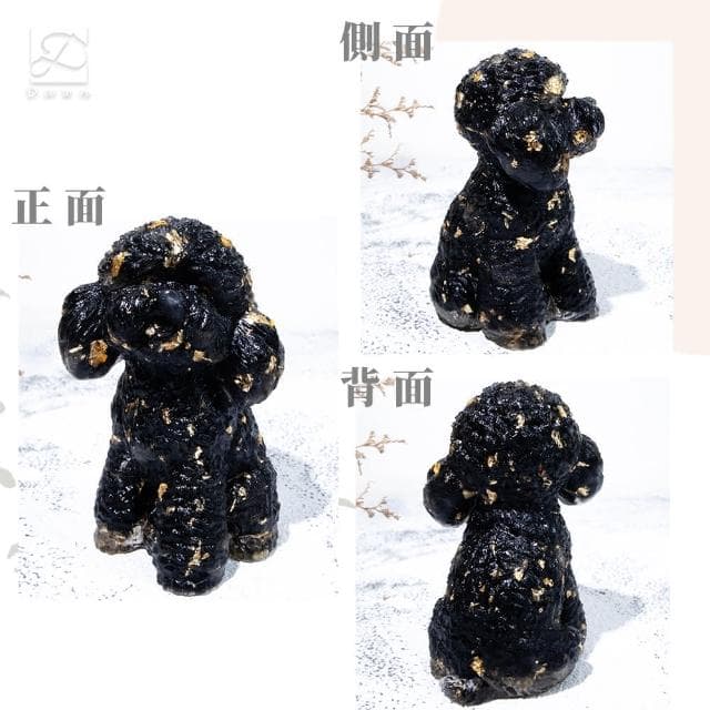 【Dawn Fashion 彤恩時尚】水晶貴賓狗 XL號 // 原礦碎石 拉長石 黑曜石/生日禮物/父親節禮物/開幕禮