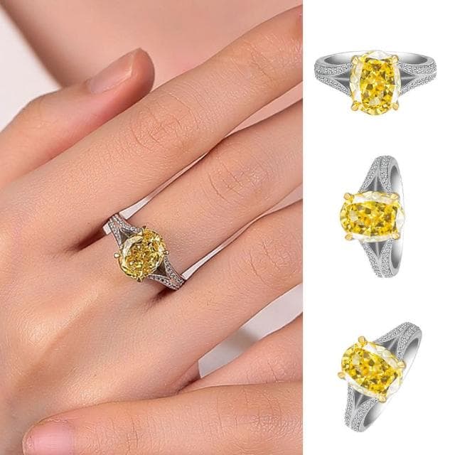 【LEESA】純銀戒指\黃寶石婚戒\指環\高級飾品\食指戒\鴿子蛋婚戒\冰花切戒指\招財戒指\送長輩\送女生\禮物