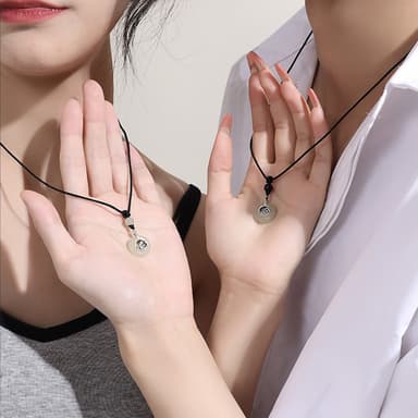 【LEESA】和田玉項鍊\平安扣項鍊\情侶項鍊\純銀項鍊\女項鍊\百搭項鍊\男項鍊\毛衣鍊\情侶禮物\對鍊\繩鍊