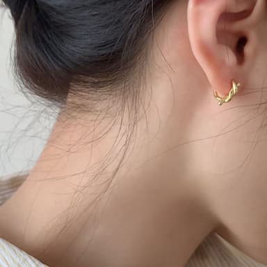 【LEESA】925純銀耳環\圈圈耳環\易扣式耳環\抗過敏耳環\女孩生日禮物\女友禮物\小禮物