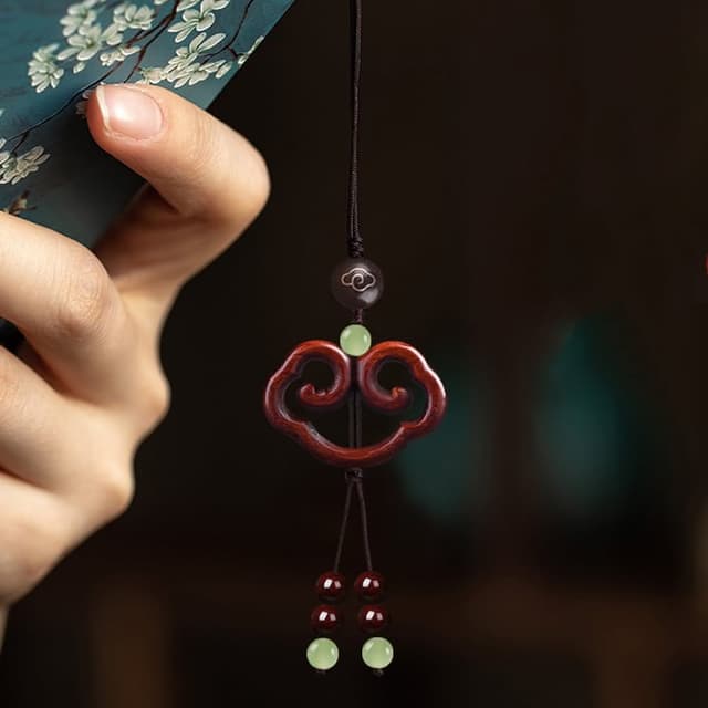 【LEESA】小葉紫檀 包包吊飾 掛飾 保平安 如意飾品 佛珠掛繩 手機吊飾 送長輩 如意掛件 汽車鑰匙扣 禮物