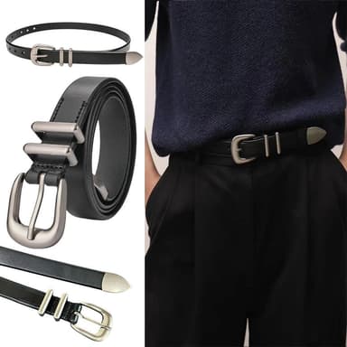 【LEESA】真皮皮帶\女生腰帶\皮帶\褲帶\百搭腰帶\復古皮帶\精品皮帶\皮具\黑色皮帶\韓國皮帶\禮物\個性皮帶\衣服配件