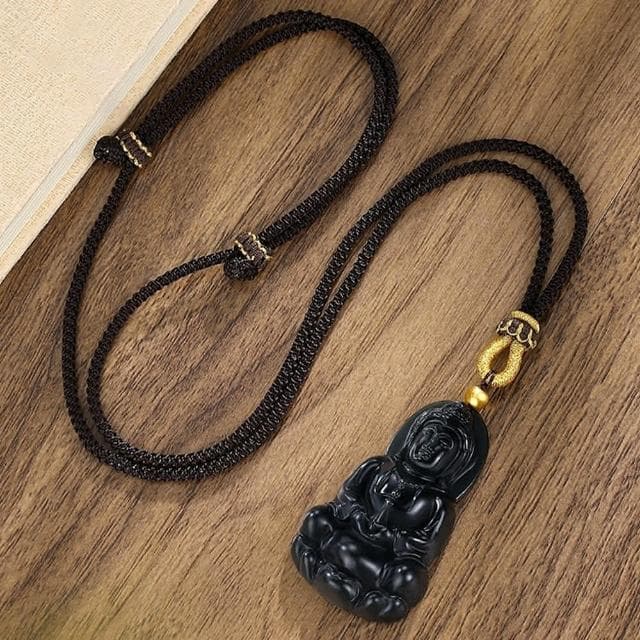 【LEESA】觀音項鍊\和田玉塔青\觀音吊墜\項鍊\佛牌項鍊\和田玉項鍊\編繩項鍊\送禮\吊墜項鍊\999足金