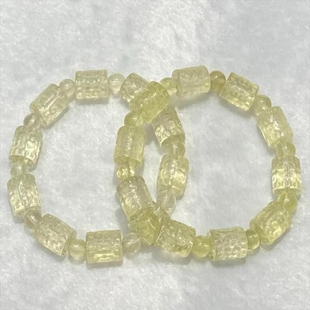 【LEESA】黄水晶桶珠\單圈手鍊\回文手串\手串\水晶手鍊\黃水晶手鍊\手鍊\廣結善緣\禮物\招財水晶