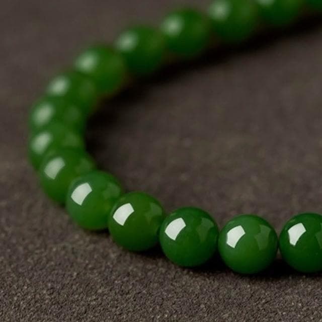 【LEESA】和田玉項鍊\玉項鍊\氣質項鍊\碧玉項鍊\綠色項鍊\高品質\項鍊\念珠\保平安\避邪項鍊\長輩禮物