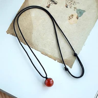【LEESA】鎖骨鍊\黑瑪瑙\草莓晶\紅瑪瑙\金曜石\招桃花\保平安\避邪項鍊\招財項鍊\情侶項鍊\黑繩項鍊\吊墜項鍊