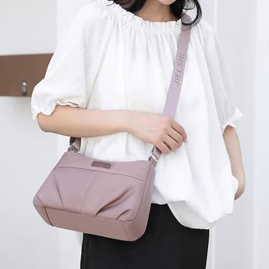 【LEESA】簡約休閒包\尼龍小包\包包\餃子包\小方包\斜背包\防潑水\簡約百搭\輕便小包\質感包包\禮物