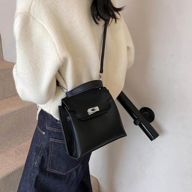 【LEESA】可愛包包\復古手提包\女生禮物\包包\手提包\斜背包女\荔枝紋包包\togo包\韓國包包\迷你包\小包包\