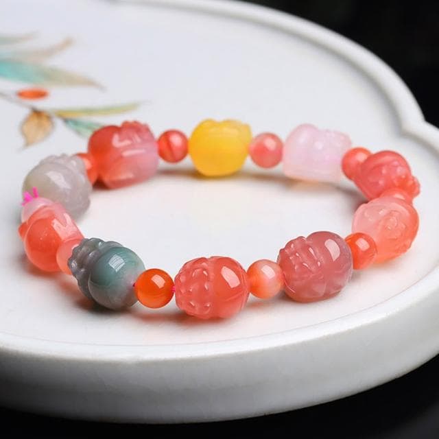 【LEESA】水晶手鍊\鹽源瑪瑙\貔貅手鍊\單圈手串\糖果手鍊\原石手串\多寶色手鍊\女生手鍊\手鍊\手串\手環\女生生日禮物